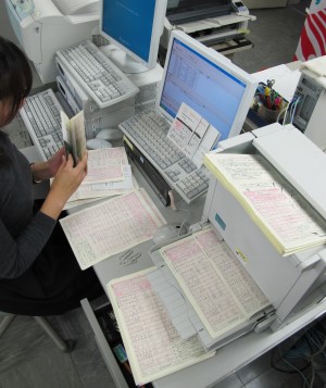 ＯＣＲで送り状を自動的に読み込む作業が進む