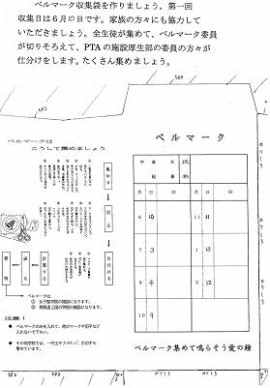 自分で作るユニークな収集袋が印刷された用紙